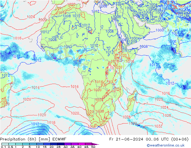 Z500/Rain (+SLP)/Z850 ECMWF Fr 21.06.2024 06 UTC