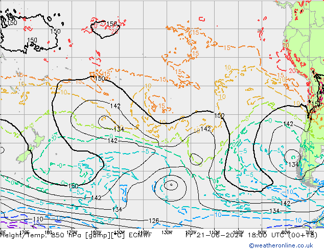Z500/Rain (+SLP)/Z850 ECMWF пт 21.06.2024 18 UTC