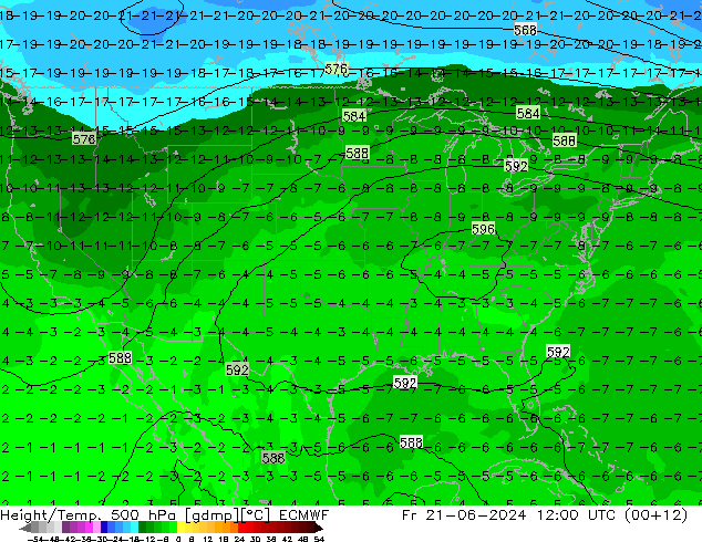 Z500/Rain (+SLP)/Z850 ECMWF Sex 21.06.2024 12 UTC