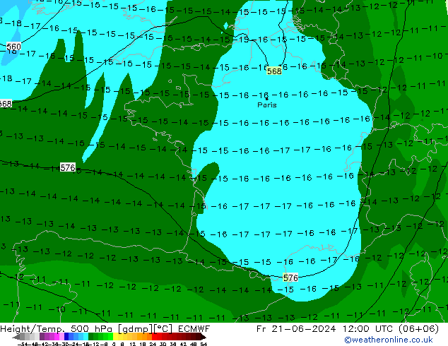 Z500/Rain (+SLP)/Z850 ECMWF pt. 21.06.2024 12 UTC