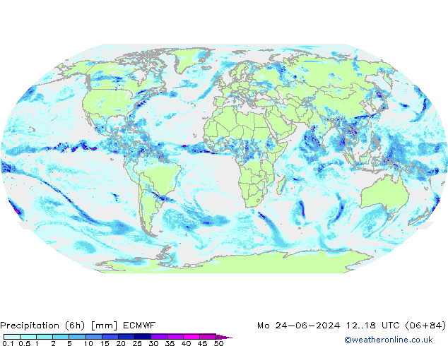 Z500/Regen(+SLP)/Z850 ECMWF ma 24.06.2024 18 UTC