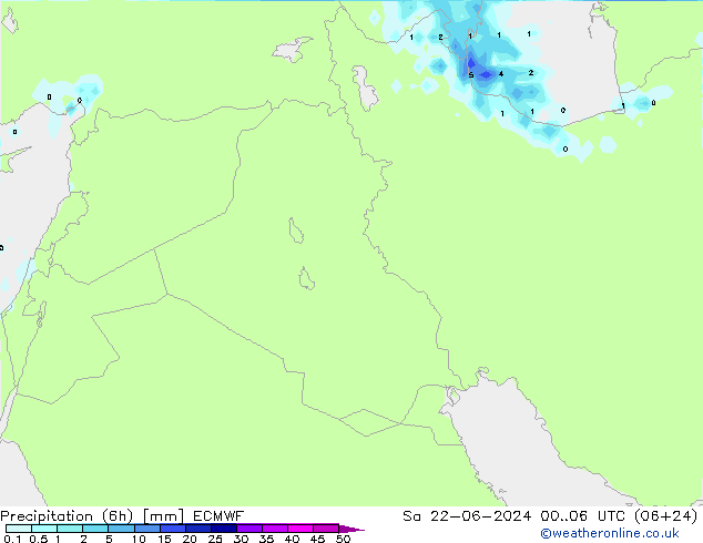 Z500/Rain (+SLP)/Z850 ECMWF сб 22.06.2024 06 UTC