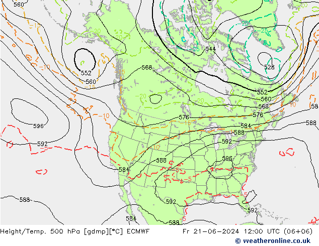 Z500/Rain (+SLP)/Z850 ECMWF Sex 21.06.2024 12 UTC