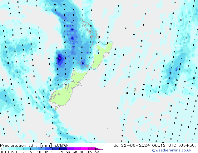 Z500/Rain (+SLP)/Z850 ECMWF Sa 22.06.2024 12 UTC