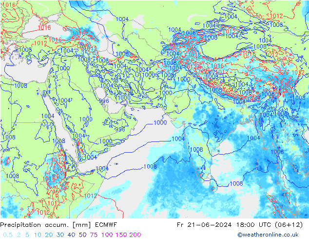 Precipitación acum. ECMWF vie 21.06.2024 18 UTC
