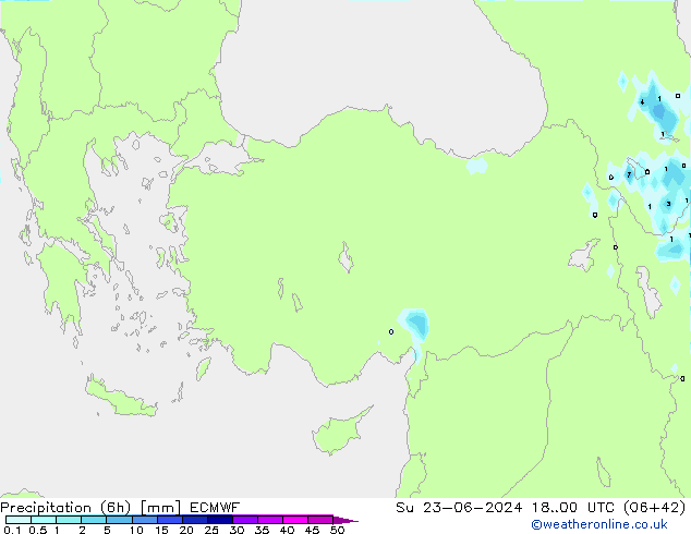 Z500/Rain (+SLP)/Z850 ECMWF Dom 23.06.2024 00 UTC