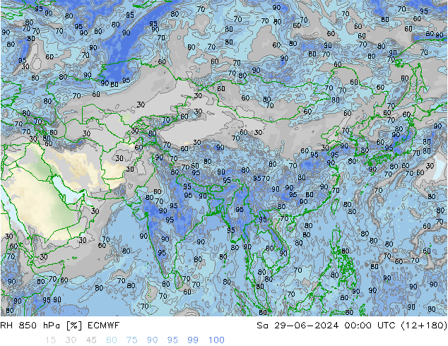 850 hPa Nispi Nem ECMWF Cts 29.06.2024 00 UTC