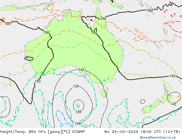 Z500/Rain (+SLP)/Z850 ECMWF Seg 24.06.2024 18 UTC