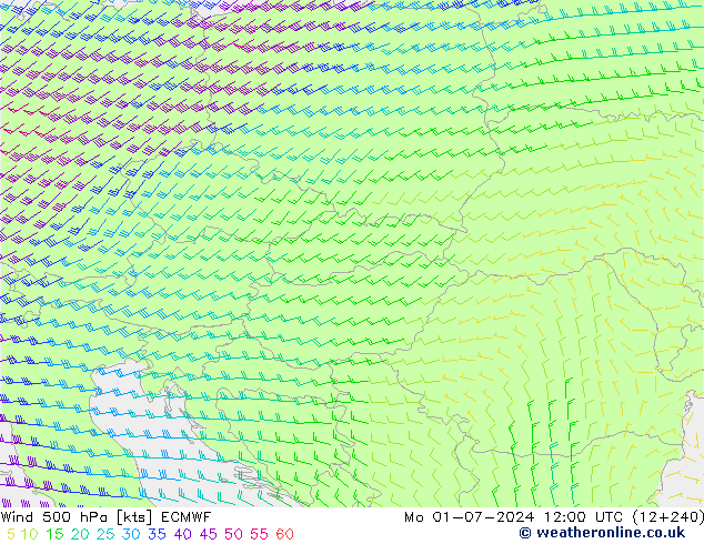  500 hPa ECMWF  01.07.2024 12 UTC