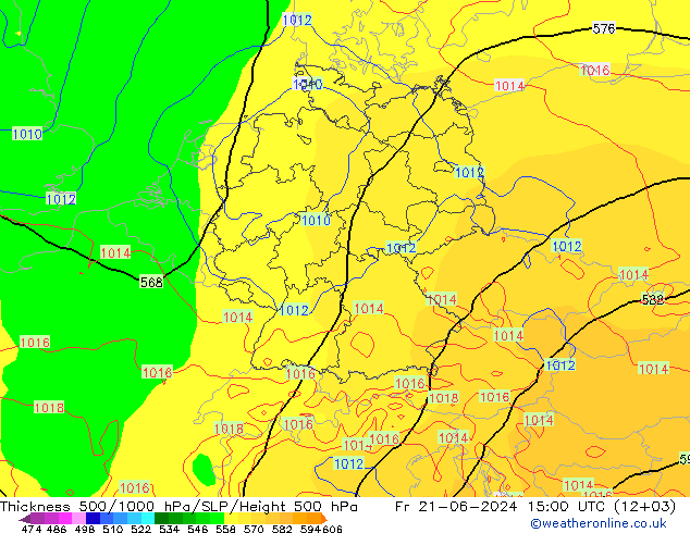 Thck 500-1000hPa ECMWF ven 21.06.2024 15 UTC