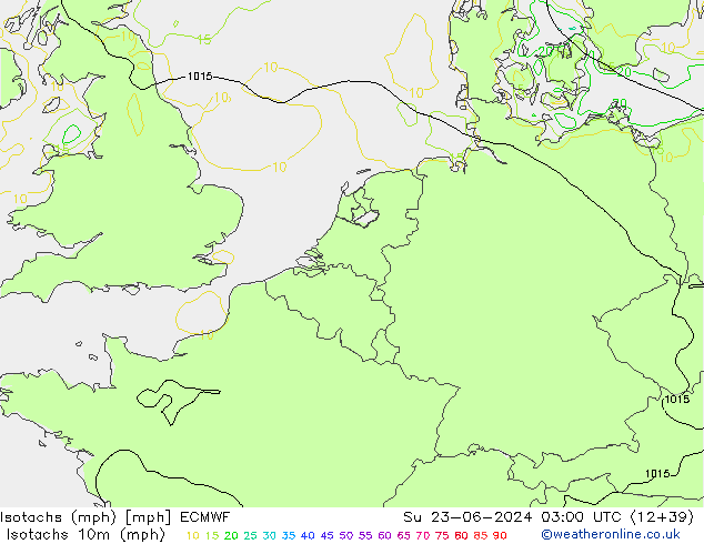 Isotachs (mph) ECMWF Su 23.06.2024 03 UTC