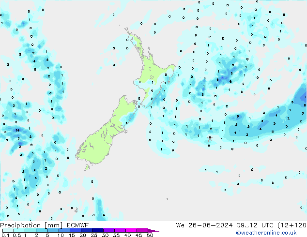 Yağış ECMWF Çar 26.06.2024 12 UTC