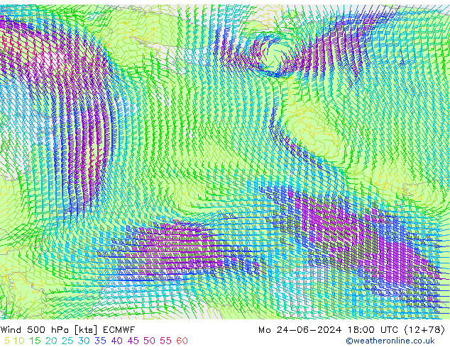  500 hPa ECMWF  24.06.2024 18 UTC