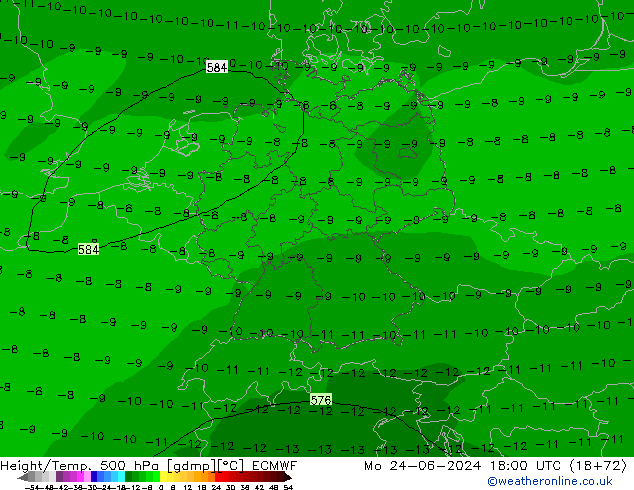 Z500/Rain (+SLP)/Z850 ECMWF Seg 24.06.2024 18 UTC