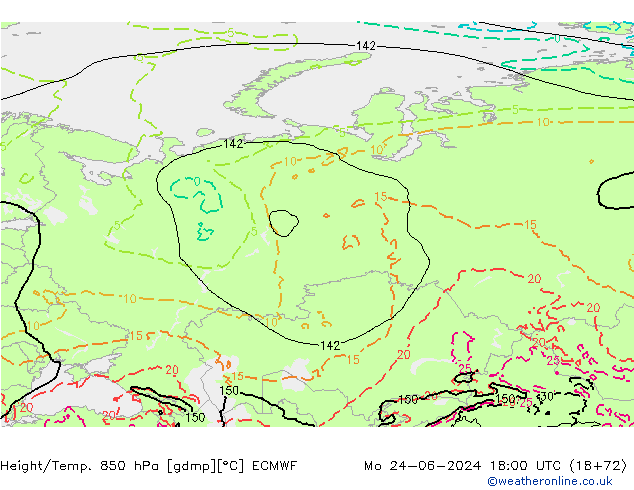 Z500/Rain (+SLP)/Z850 ECMWF  24.06.2024 18 UTC