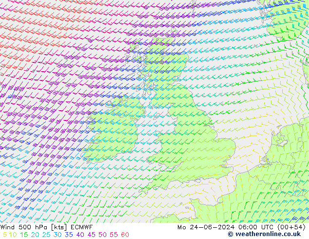  500 hPa ECMWF  24.06.2024 06 UTC