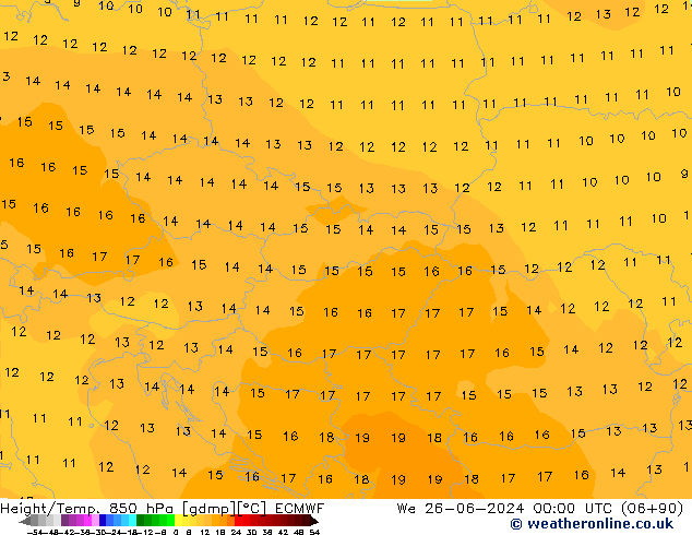 Z500/Rain (+SLP)/Z850 ECMWF We 26.06.2024 00 UTC