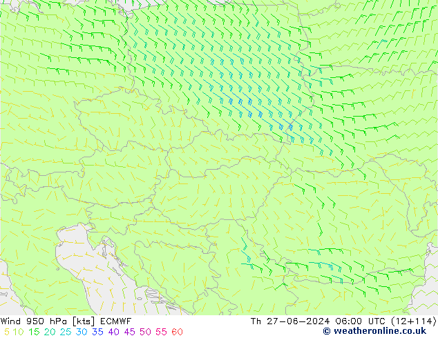  950 hPa ECMWF  27.06.2024 06 UTC