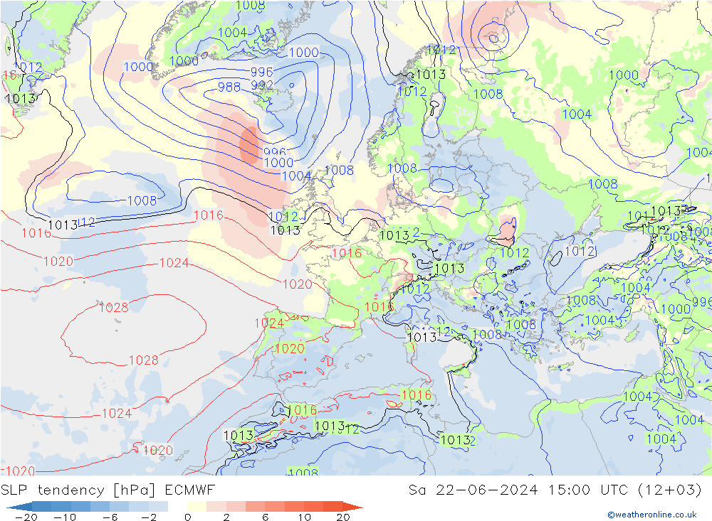变压 ECMWF 星期六 22.06.2024 15 UTC