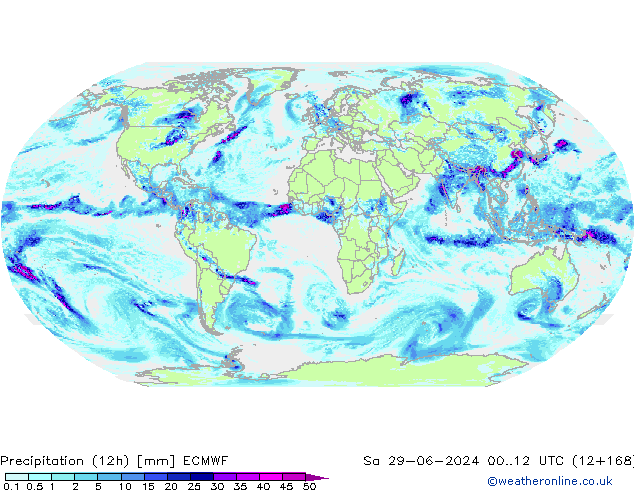 Nied. akkumuliert (12Std) ECMWF Sa 29.06.2024 12 UTC