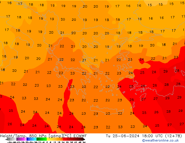 Z500/Rain (+SLP)/Z850 ECMWF mar 25.06.2024 18 UTC