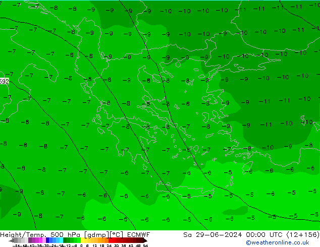 Z500/Rain (+SLP)/Z850 ECMWF so. 29.06.2024 00 UTC