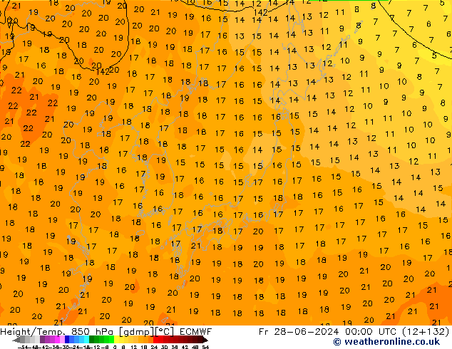 Z500/Rain (+SLP)/Z850 ECMWF Fr 28.06.2024 00 UTC