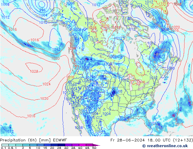 Z500/Rain (+SLP)/Z850 ECMWF Sex 28.06.2024 00 UTC