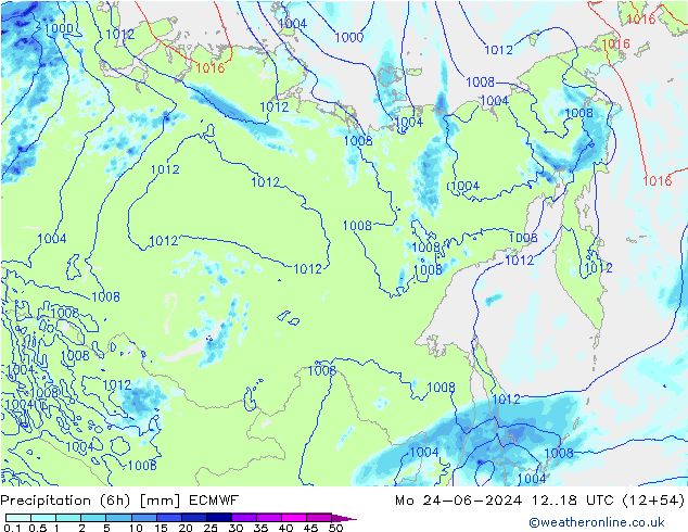 Z500/Rain (+SLP)/Z850 ECMWF lun 24.06.2024 18 UTC