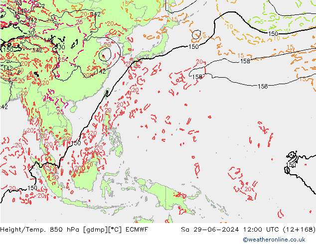 Z500/Rain (+SLP)/Z850 ECMWF So 29.06.2024 12 UTC