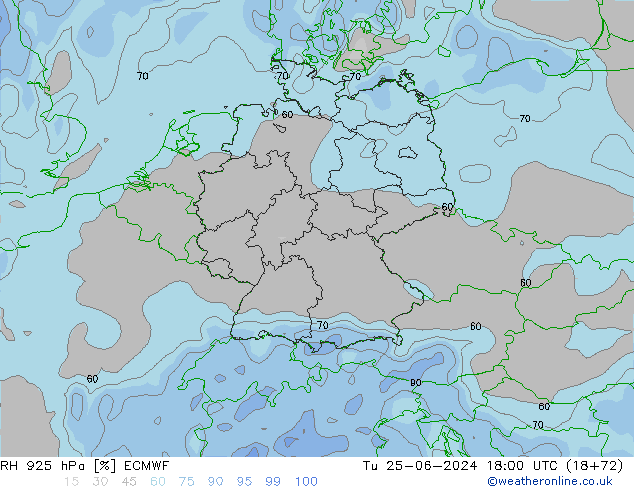 RV 925 hPa ECMWF di 25.06.2024 18 UTC