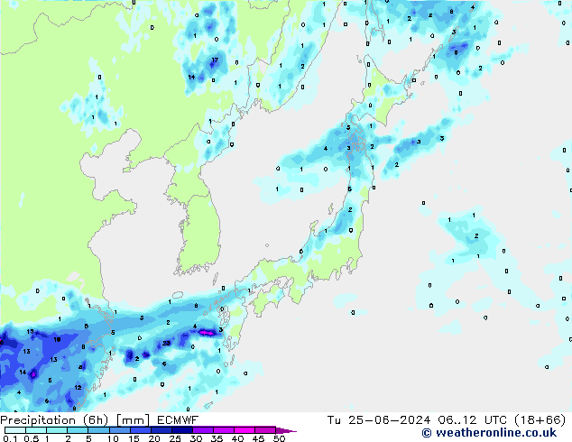 Z500/Regen(+SLP)/Z850 ECMWF di 25.06.2024 12 UTC