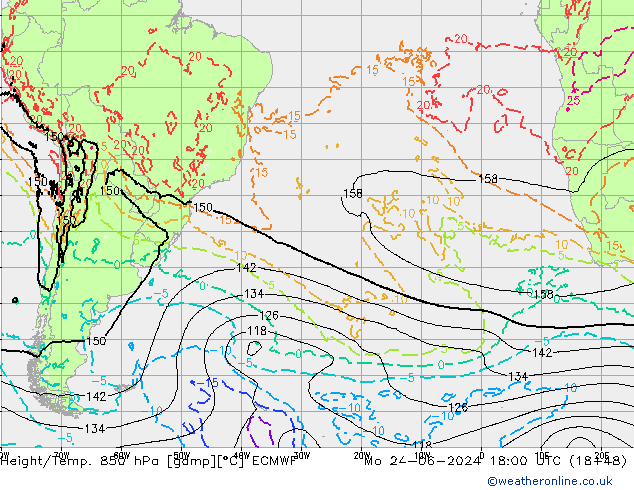 Z500/Rain (+SLP)/Z850 ECMWF Seg 24.06.2024 18 UTC