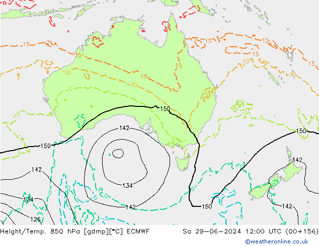 Z500/Rain (+SLP)/Z850 ECMWF сб 29.06.2024 12 UTC