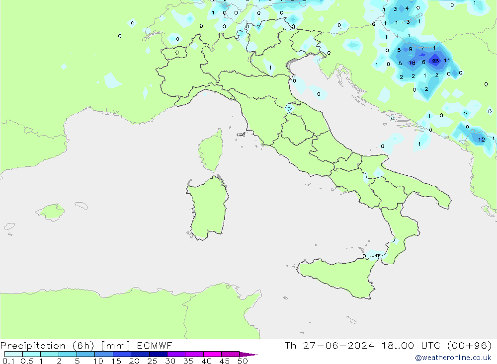 Z500/Rain (+SLP)/Z850 ECMWF Th 27.06.2024 00 UTC