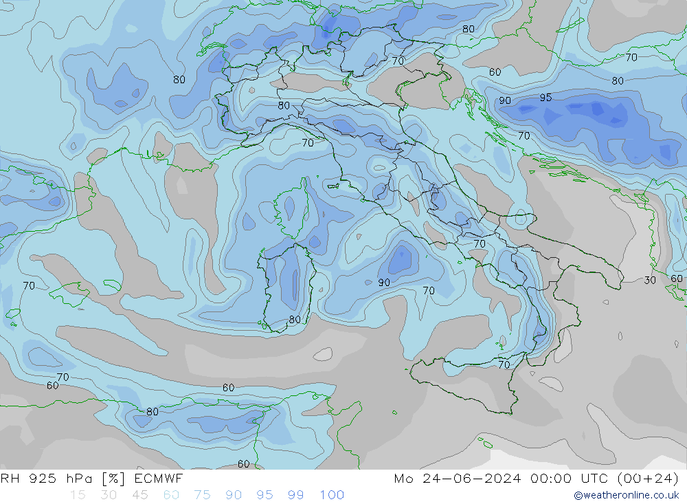 RV 925 hPa ECMWF ma 24.06.2024 00 UTC