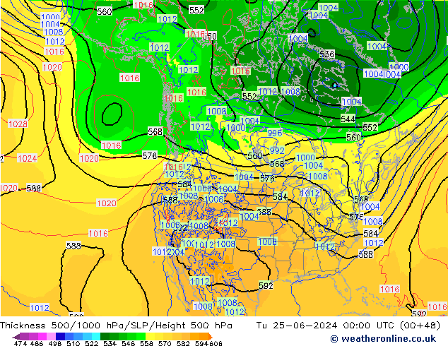 Thck 500-1000hPa ECMWF Ter 25.06.2024 00 UTC