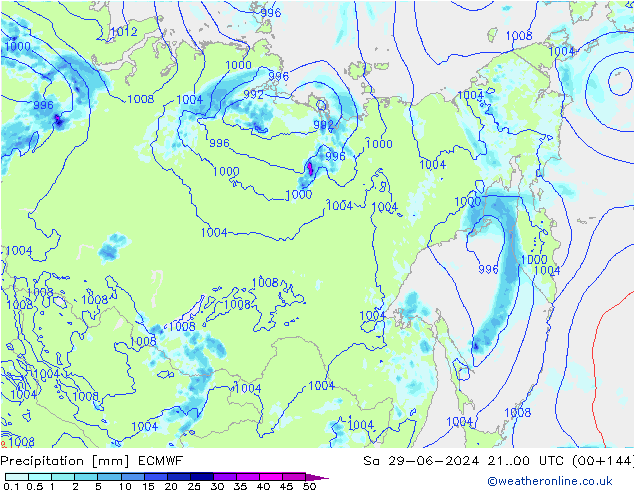 Yağış ECMWF Cts 29.06.2024 00 UTC