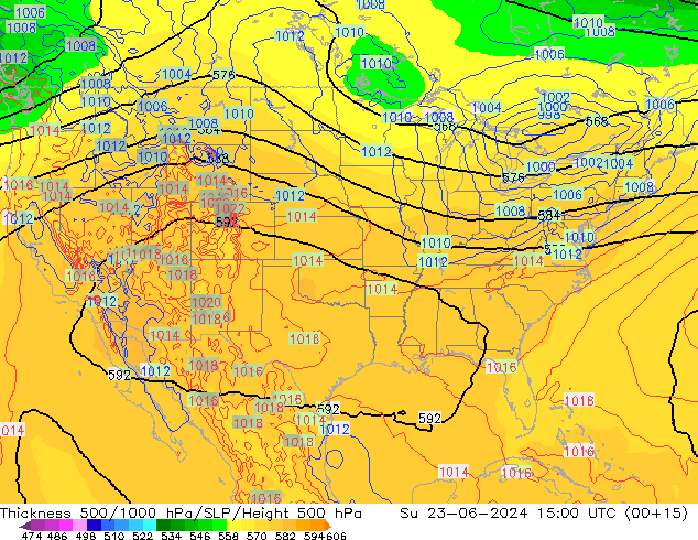 Thck 500-1000hPa ECMWF dom 23.06.2024 15 UTC