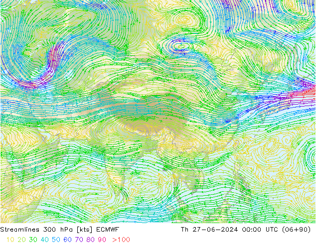 Rüzgar 300 hPa ECMWF Per 27.06.2024 00 UTC