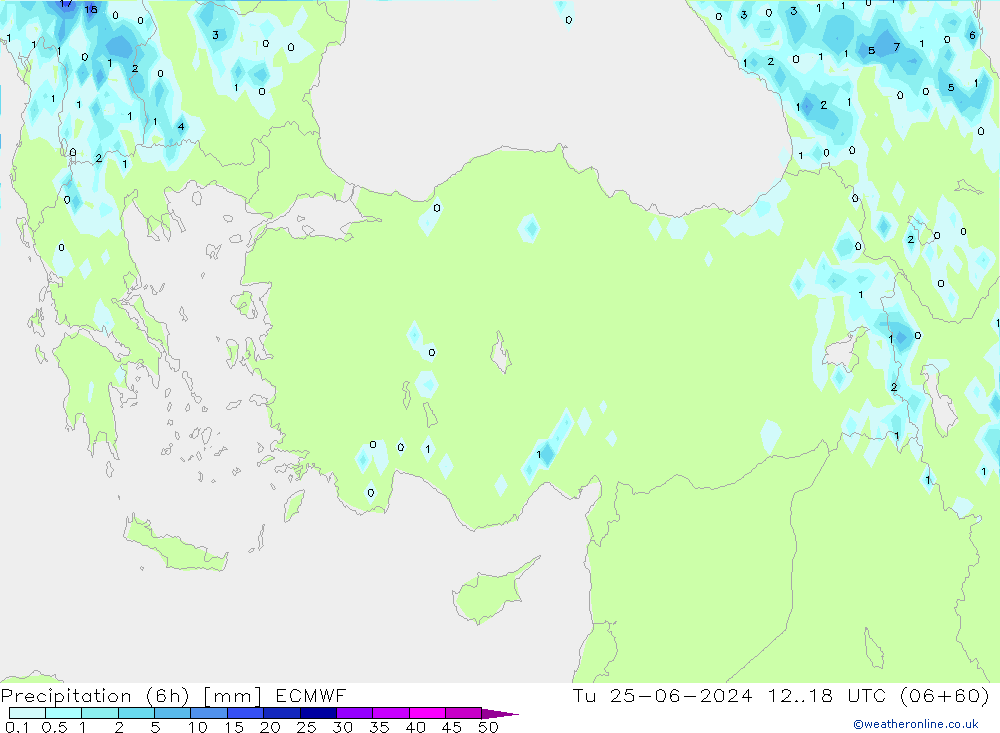 Z500/Rain (+SLP)/Z850 ECMWF Út 25.06.2024 18 UTC