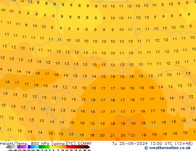 Z500/Rain (+SLP)/Z850 ECMWF  25.06.2024 12 UTC