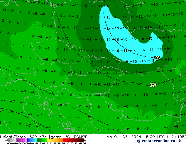 Z500/Rain (+SLP)/Z850 ECMWF ��� 01.07.2024 18 UTC