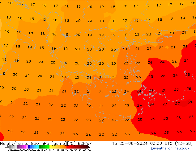 Z500/Rain (+SLP)/Z850 ECMWF mar 25.06.2024 00 UTC