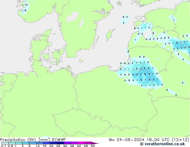 Z500/Rain (+SLP)/Z850 ECMWF Seg 24.06.2024 00 UTC