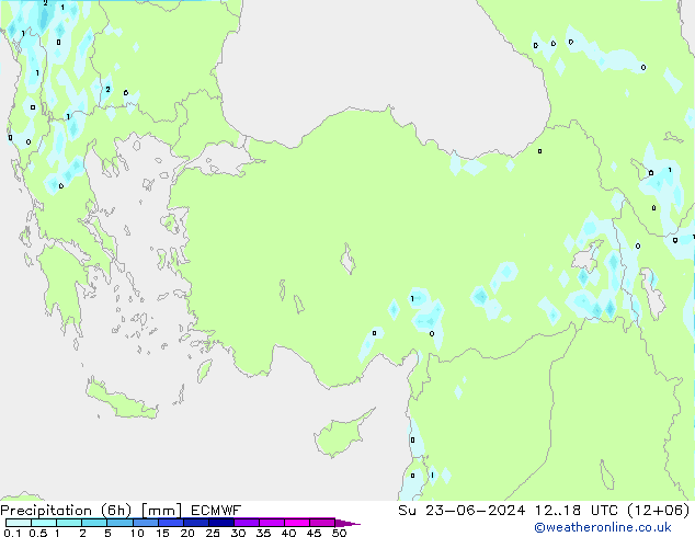 Z500/Rain (+SLP)/Z850 ECMWF Dom 23.06.2024 18 UTC