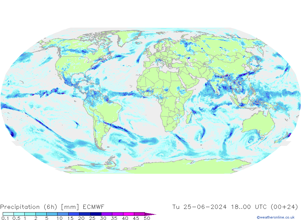 Z500/Rain (+SLP)/Z850 ECMWF Tu 25.06.2024 00 UTC