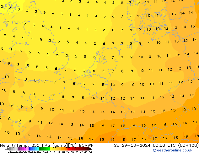 Z500/Rain (+SLP)/Z850 ECMWF So 29.06.2024 00 UTC