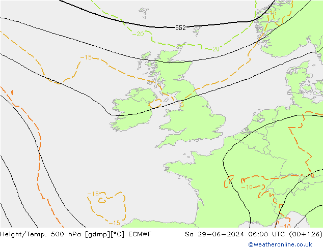 Z500/Regen(+SLP)/Z850 ECMWF za 29.06.2024 06 UTC