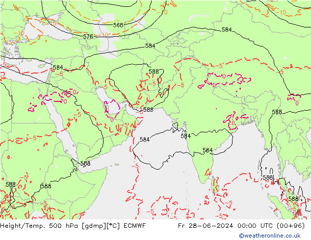 Z500/Regen(+SLP)/Z850 ECMWF vr 28.06.2024 00 UTC